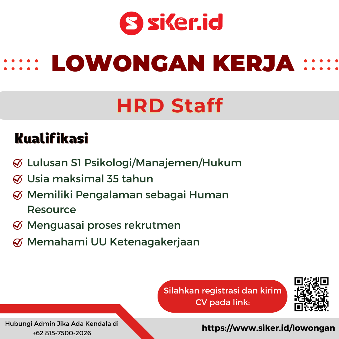 Human Resource Staff - PT Bisnis Rakyat Indonesia